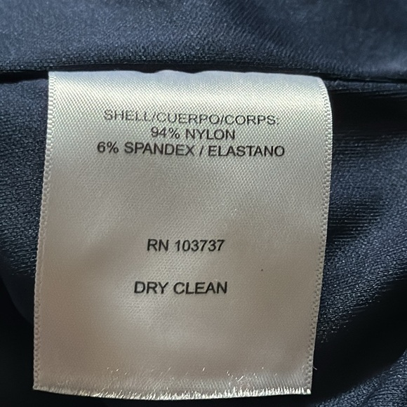 Donna Morgan Midnight Blue Velvet Dress - Picture 11 of 11